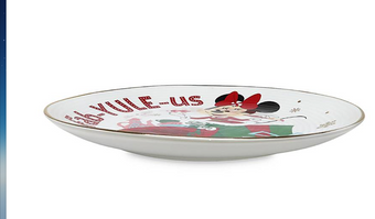 Disney Parks Holiday Cheer Minnie FabYuleus Christmas Dessert Plate New