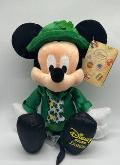 Disney Store Authentic Dublin Irish Leprechaun Mickey Plush New With Tag