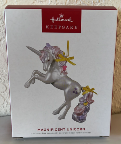 Hallmark 2022 Magnificent Unicorn Christmas Ornament New Box