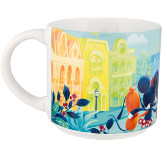 Disney Parks Magic on Main Street Mug by Fan Mickey Minnie Donald Daisy Goofy