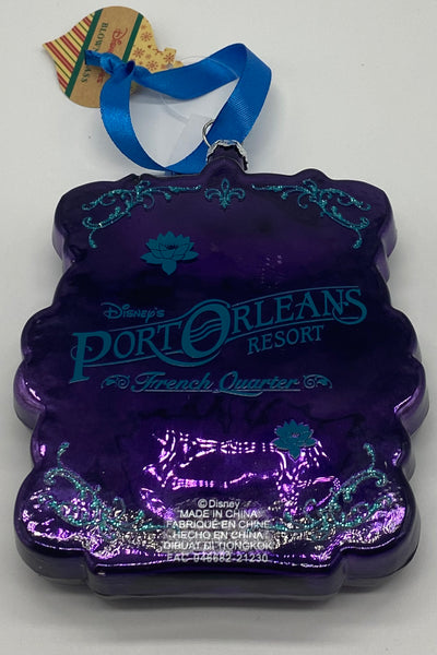 Disney Port Orleans French Quarter Princess Tiana Glass Christmas Ornament New