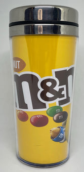 M&M's World Yellow Character Peanut Tumbler New
