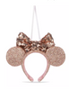Disney Parks Minnie Mouse Briar Rose Gold Ear Headband Ornament New with Tags
