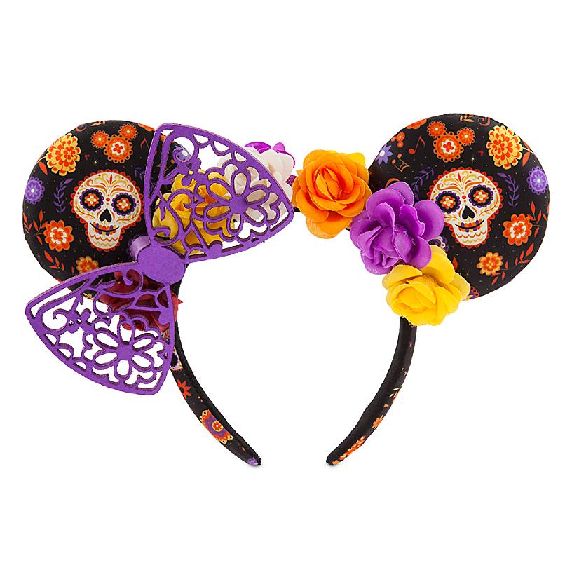 Disney Parks Halloween Minnie Mouse Dia De Los Muertos Ear Headband New with Tag