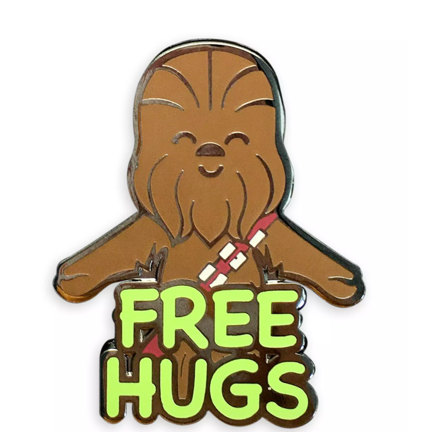 Disney Chewbacca Free Hugs Pin by Her Universe Star Wars Limited New with Card