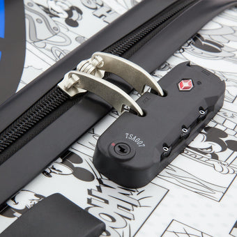 Disney Parks Mickey Comic Luggage Spinner 26inc Small New with Tags