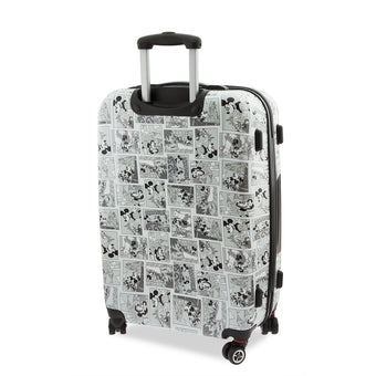 Disney Parks Mickey Comic Luggage Spinner 26inc Small New with Tags