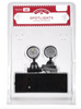 Holiday Time Village House Accessories 2 Black Spot Lights New With Box