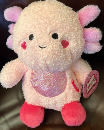 KellyToy Bum Bumz Aimee Valentine The Axolotl Pink Plush New with Tag