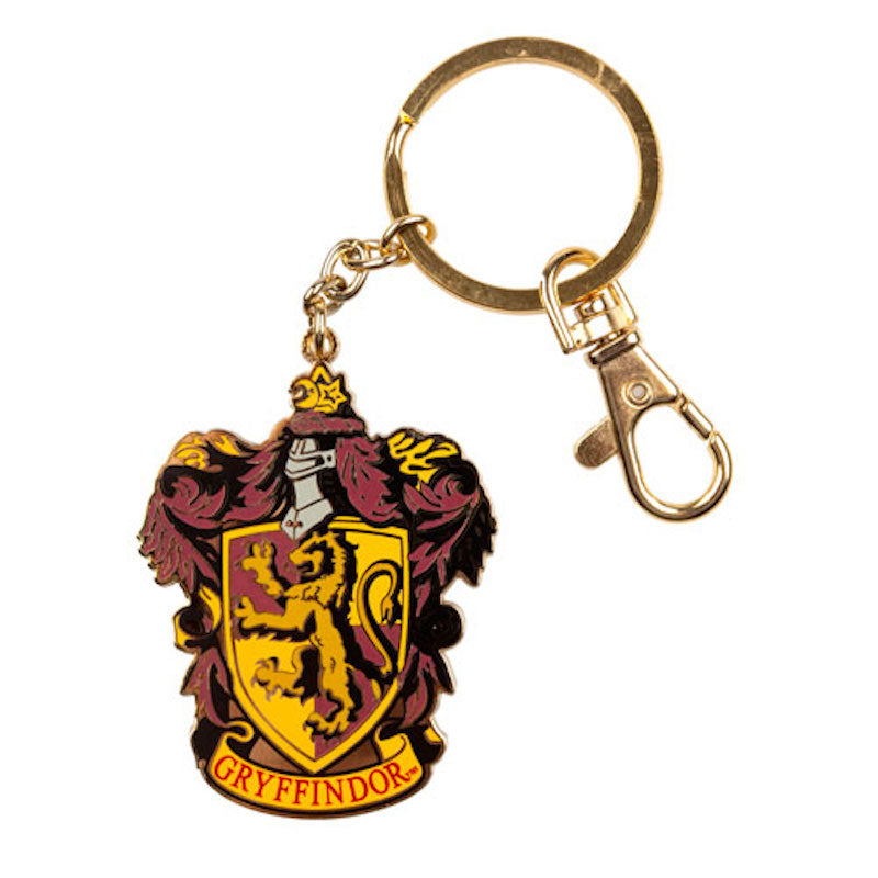 Universal Studios Harry Potter Gryffindor Crest Medallion Keychain New with Tags