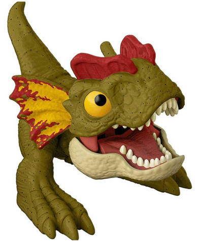 Jurassic World Dominion Uncaged Wild Pop Ups Dilophosaurus Dino Toy New With Box
