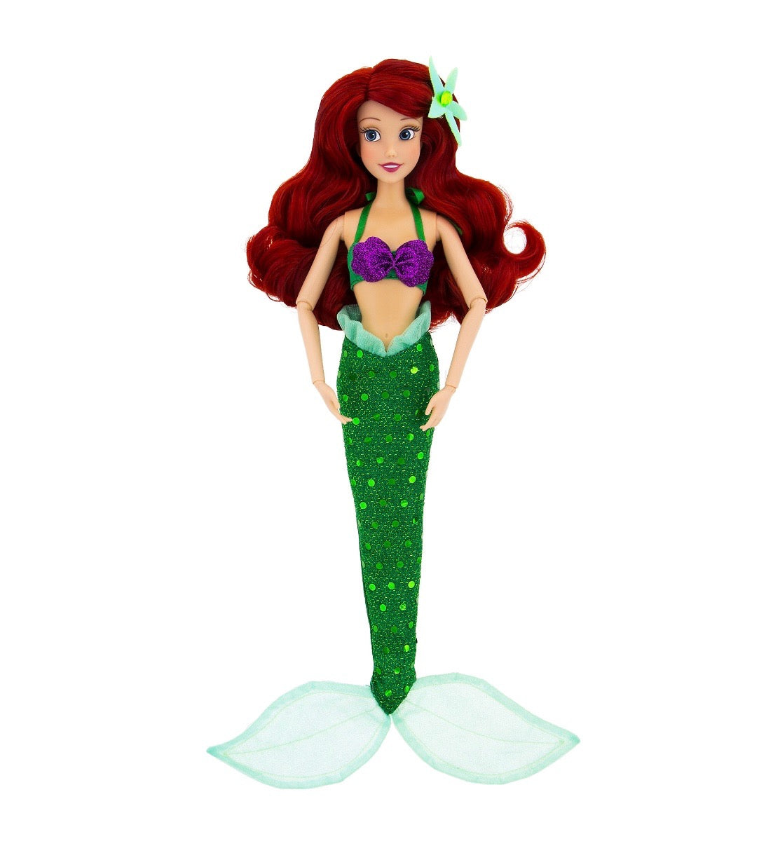 Disney Parks Princess The Little Mermaid Ariel Doll with Brush New with Box