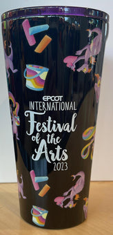 Disney Epcot Festival of Arts 2023 Figment Tumbler Cup Corkcicle New