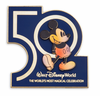 Disney Walt Disney World 50th Anniversary Mickey Limited Pin New with Card