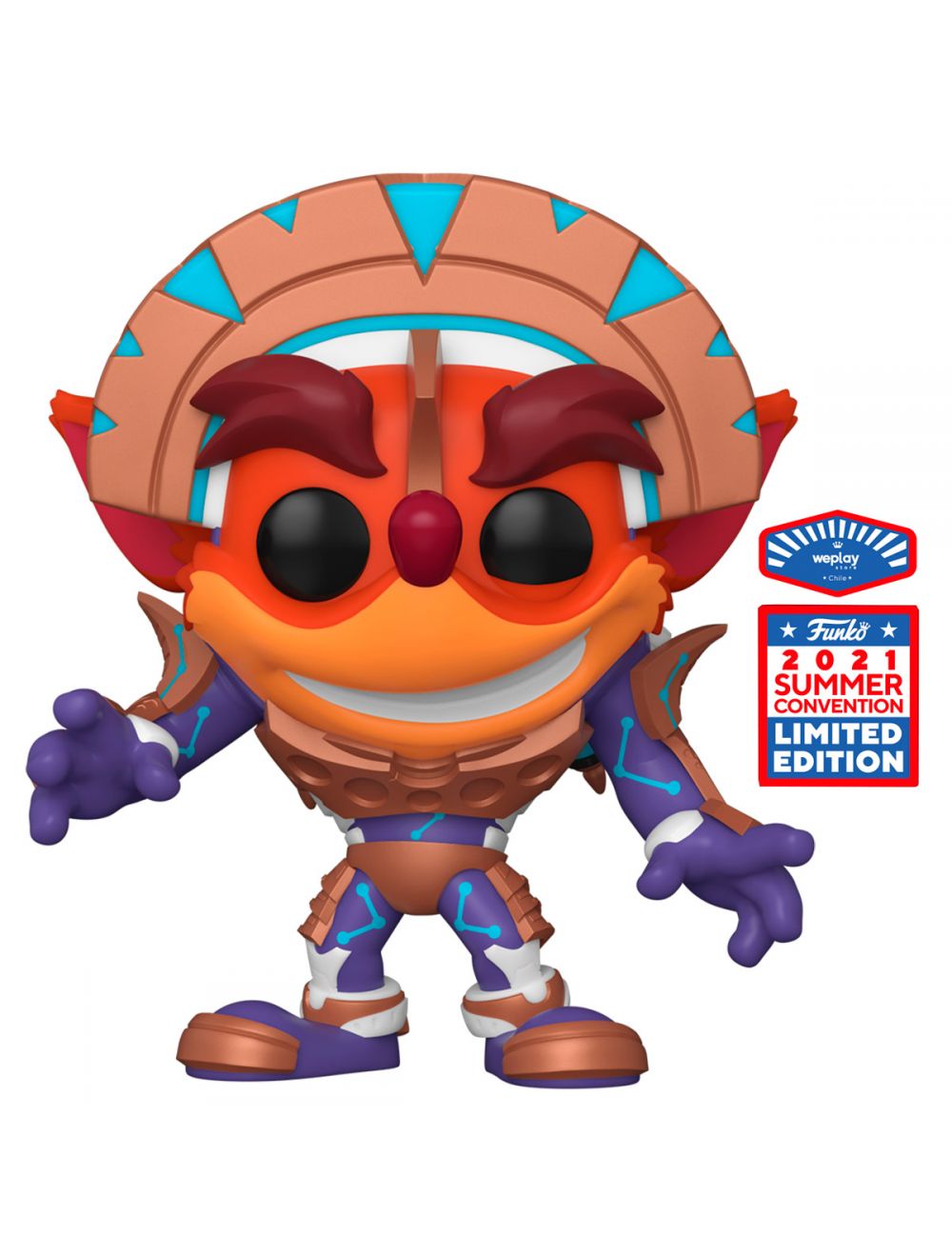 Funko POP! Games Crash Bandicoot About Time Crash in Mask Armor New With Box