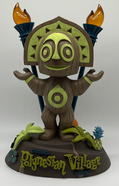 Disney Resort Polynesian Village Tiki Totem Statue Figure Light Up Orange Bird