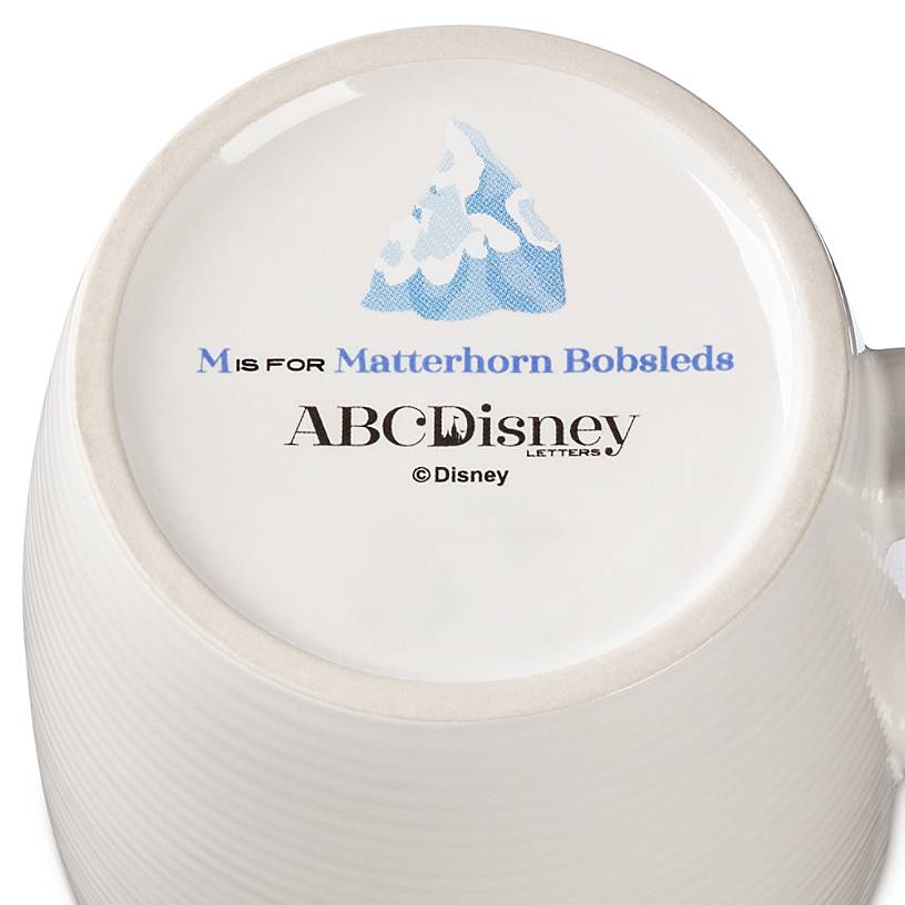 Disney Disneyland ABC Letters M is for Matterhorn Bobsleds Coffee Mug New