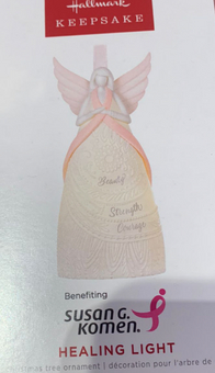 Hallmark 2022 Healing Light Angel Susan G. Komen Christmas Ornament New With Box