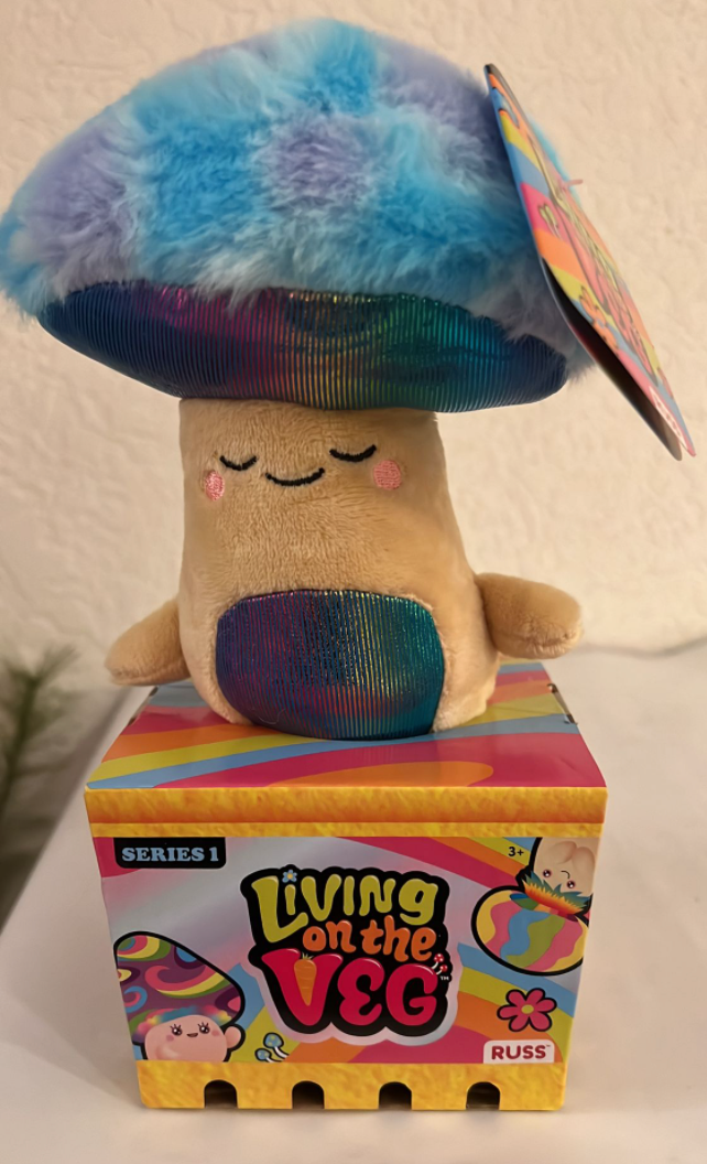 Living On The Veg Zeek Mushroom Plush Toy Russ Series 1 New With