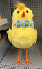Easter Decor Yellow Bird Blue Flower Necklace Figurine 17in New with Tag