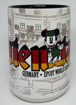 Disney Parks Epcot Germany Mickey Guten Tag Ceramic Coffee Mug New