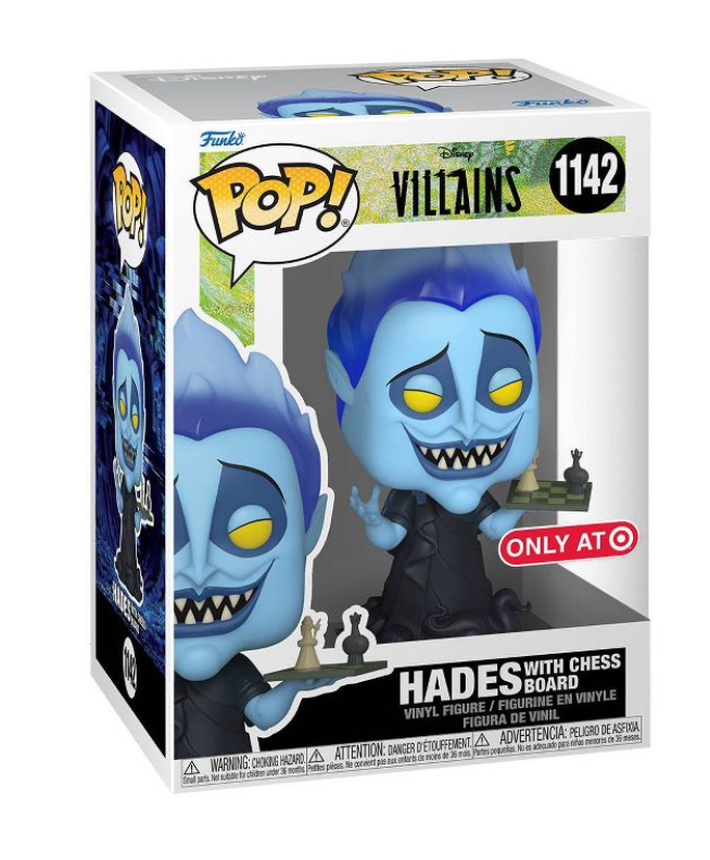 Funko POP! Disney Villains Hades with Chess Board New With Box