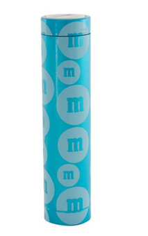 M&M's World Turquoise Tube Power Bank New with Box