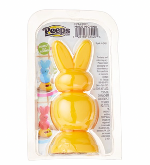 Peeps Easter Peep Yellow Bunny Dancing Solar Bobblehead Bobbler New with Box