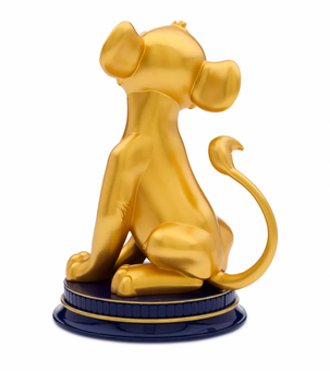 Disney Parks WDW 50th Celebration The Lion King Simba Golden Statue New with Box