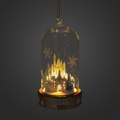 Disney Parks Turn of the Century Holiday Castle Light-Up Ornament New with Tags