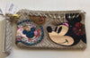 Disney Parks Shanghai Minnie & Mickey Woven Wristlet Bag New with Tags