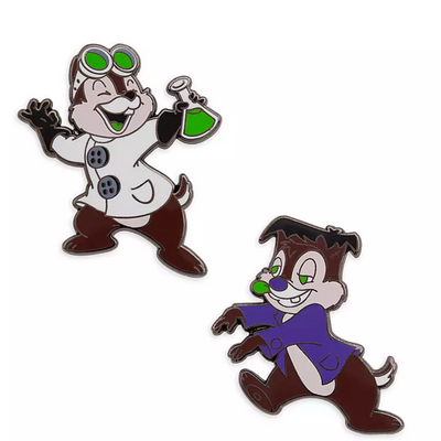 Disney Parks Happy Halloween Chip 'n Dale Frankenstein Pin New with Card