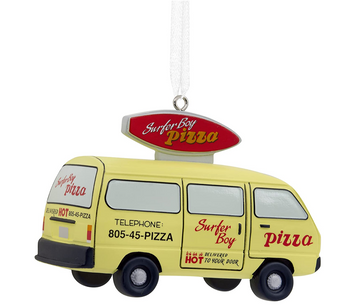 Hallmark 2022 Netflix Stranger Things Surfer Boy Pizza Van Ornament New With Box