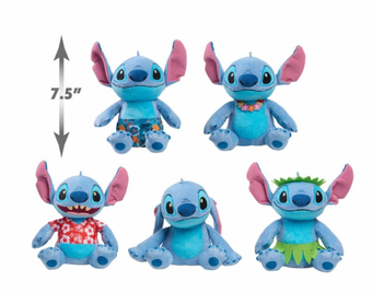 Disney Lilo & Stitch Plush Collector Set 5 Piece Stuffed Animals Hula Hawaiian