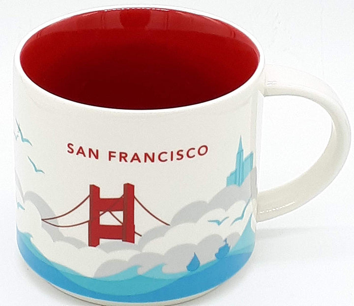 Starbucks You Are Here San Francisco California Ceramic Coffee Mug New – I  Love Characters