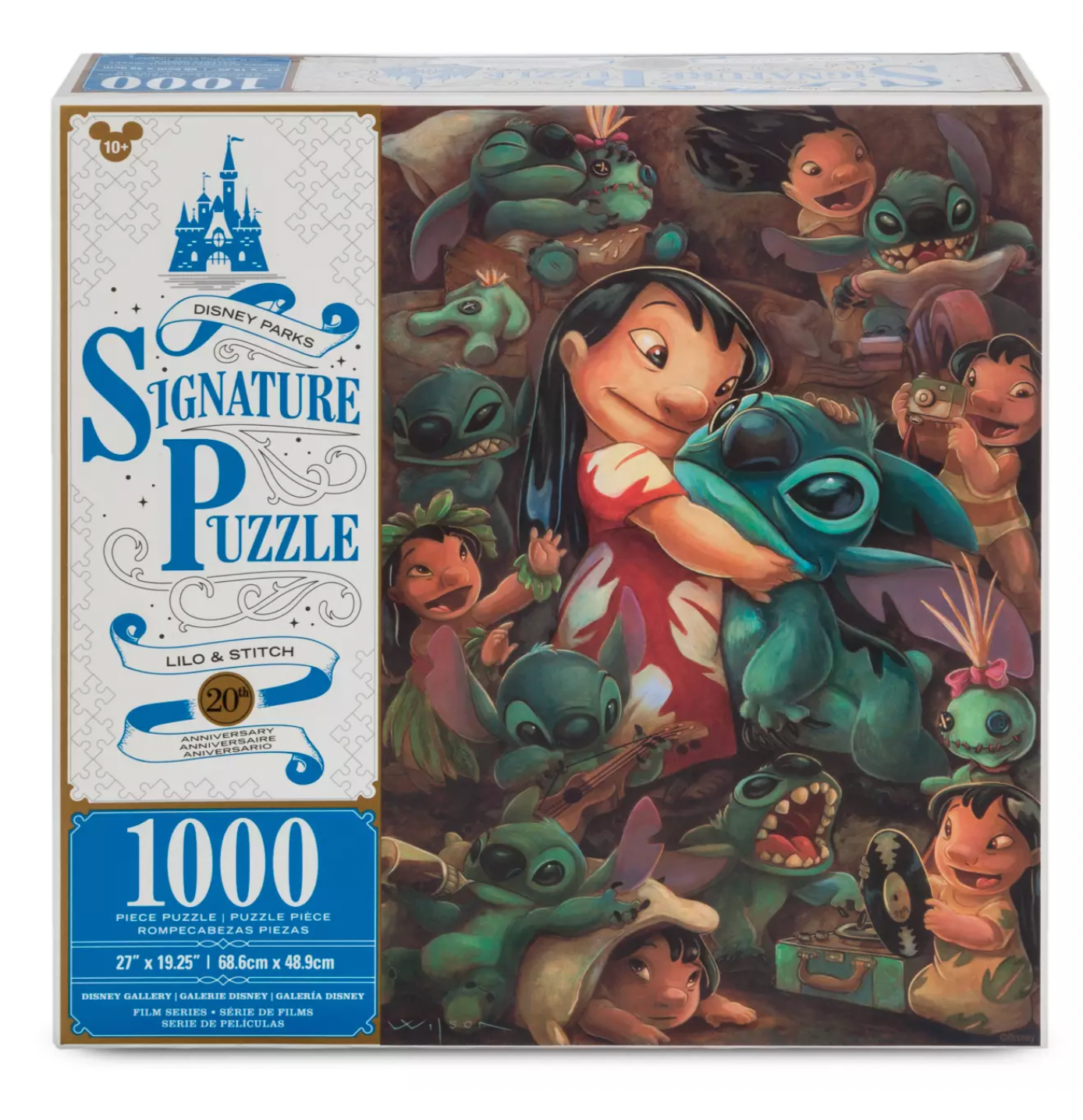 Disney 20th Anniversary 2022 Lilo and Stitch Jigsaw Puzzle 1000 Pcs New with Box