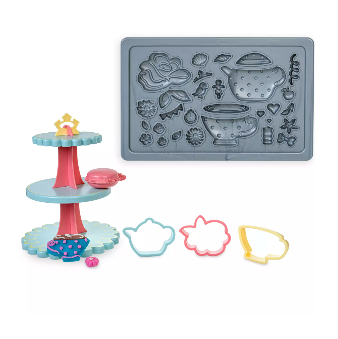 Disney Princess Cinderella Ariel Belle and Tiana Tea Party Set Toy New with Box