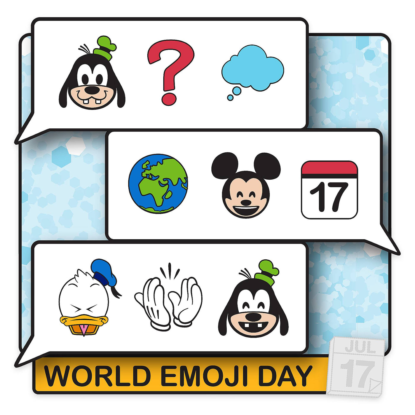 Disney Mickey Friends Pin World Emoji Day 2020 Limited Edition New with Card