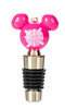 Disney Parks Mickey Icon Holiday Christmas Pink Metal Bottle Stopper New w Tag