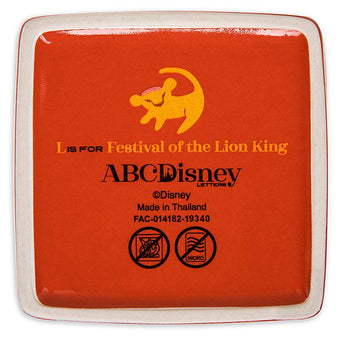 Disney Parks ABC Letters L is for Lion King Ceramic Trinket Box New