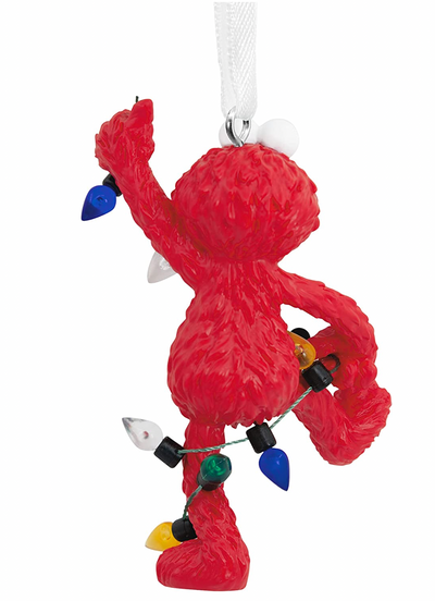 Hallmark Sesame Street Elmo Holding Light String Christmas Ornament New