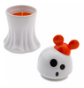 Disney Parks Halloween Ghost With a Mickey Ear Hat Lid Candle Holder New
