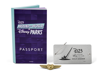 Disney D23 Around The World of Disney Parks Fan Club Pin Set New With Box