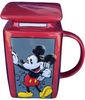 Disney Epcot Mickey Minnie Red Phone Booth United Kingdom Mug with Lid New