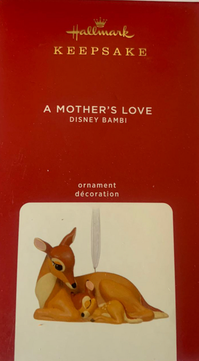 Hallmark Disney Bambi A Mother's Love Porcelain Ornament New with Box