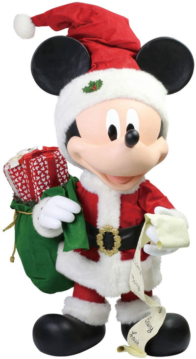 Disney Department 56 Santa Merry Mickey Large Figurine New with Box