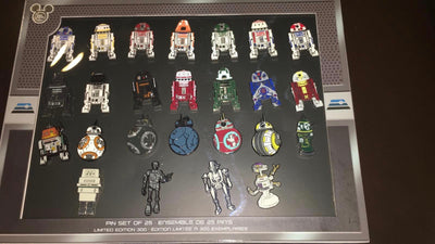 Disney D23 Expo 2019 Star Wars Industrial Automaton 25 Droid Pin Set New w Box