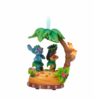 Disney Sketchbook Lilo & Stitch Light-Up Singing Christmas Ornament New with Tag