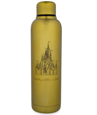 Disney Parks Cinderella Castle Most Magical Place on Earth Water Bottle New