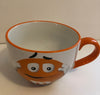 M&M's World Orange Character Cappuccino Ceramic Mug New